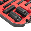 Набір INTERTOOL ET-8506 головок та подовжувачів ударних 1/2", 18 од., головки: 10-24 мм, подовжувачі