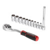 Набір головок 1/4" 4-13 мм. INTERTOOL ET-8012