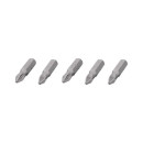 Комплект насадок викруткових  PZ2 1/4"*25мм, ACR, S2, уп. 5од., STORM INTER..