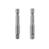 Перехідник INTERTOOL VT-0234 з Hex 1/4" на квадрат 1/4" під шурупокрут, CR-V, уп. 2 од.