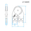 Шарнірний механізм для сходів INTERTOOL LT-6001
