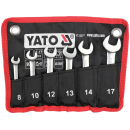 Ключі ріжково-накидні, короткі з храповиком на шарнірі YATO YT-16977