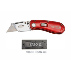 Ніж YATO YT-7534 складний : трапецевидне лезо +5 лез