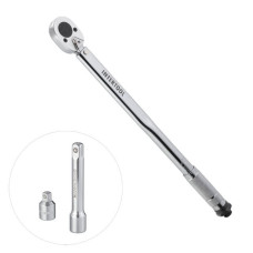 INTERTOOL XT-9007 динамометричний ключ 1/2" перехідник 1/2 х 3/8, подовжувач 125 мм 1/2 28-210 NM