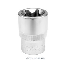 Головка торцева YATO : TORX E24, квадрат 1/2", L= 38 мм. CrV,  [12/60/240]