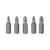 Комплект насадок викруткових PH1, PH2, PZ1, PZ2 1/4"*25мм, S2, уп. 5од., STORM INTERTOOL VT-0210