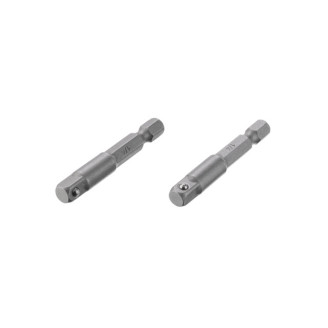 Перехідник INTERTOOL VT-0234 з Hex 1/4" на квадрат 1/4" під шурупокрут, CR-V, уп. 2 од.