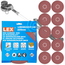 Диск наждачний LEX LXGSD225 P240
