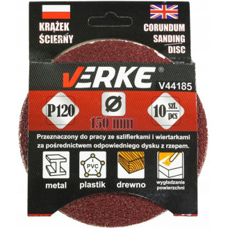 Диск наждачний VERKE P120 V44185 150 мм