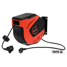 Подовжувач мережевий YATO YT-81221 на котушці 20 м, 3-жильний , макс. струм 10 А
