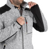 INTERTOOL SP-3112 Куртка в'язана SOFTSHELL сірого кольору з чорними вставками, розмір M