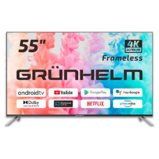 Телевізор 55, Google Android TV 11.0 - GRUNHELM 55UI700-GA11V T2 SMART TV, M8X, voice RC, dar