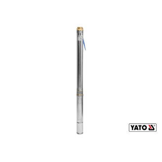 Насос для води глибинний YATO: 550Вт, 6000л/год, макс.висота- 50м, макс.глибина- 80м, кабель-20м