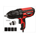 Гайковерт ударний мережевий YATO: 1/4 HEX x 1/2 F, 1020Вт, 600Нм, 2600 об/хв +4 ..