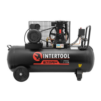Компресор 100л INTERTOOL PT-0012, 1.8кВт, 220В, 10атм, 250л/хв