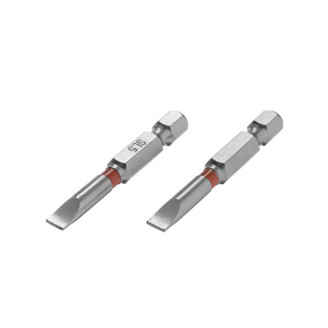 Комплект насадок викруткових SL5*50 1/4", S2, уп. 2 од., STORM INTERTOOL VT-0229
