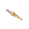Свердло ступінчасте по металу, спіральне, 4-12 мм, HEX INTERTOOL SD-5836