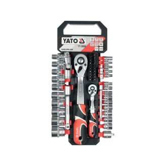 Набір головок YATO YT-38680 торцевих та викруток вставок з квадратами 1/4" та 1/2"
