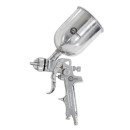 Пневматичний краскопульт INTERTOOL PT-0109 HVLP, форсунка 1.4мм, верхній металев..