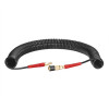 Шланг BLACK M-Flex 5.5х8мм, 15м спіральний поліуретановий з поворотним шарніром, латунними швидкороз'ємними з'єднаннями STORM INTERTOOL PT-1791