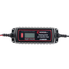 INTERTOOL AT-3023 Зарядний пристрій 6/12 В, 0.8/3.8 А, 230 В, зимовий режим заряджання, дисплей, максі
