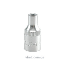 Головка торцева 6-гранна YATO : квадрат 1/4", М= 4 мм, L= 25 мм [24/240/400]