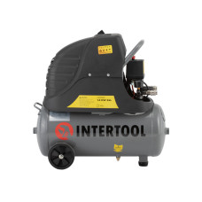 Компресор INTERTOOL PT-0009 24 л, 1.5 кВт, 220 В, 8 атм, 206 л/хв.