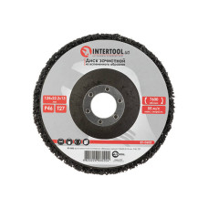 Диск зачистний зі спіненого абразиву чорний 125*22,2 INTERTOOL BT-0602