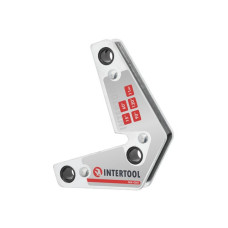 Магнітний кутник для зварювання, 15°, 60°, 90°, 120°, 11 кг, 75×85 мм INTERTOOL MW-0007