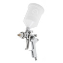 Пневматичний краскопульт INTERTOOL PT-0103 HVLP, форсунка 1.4мм, верхній пластик..