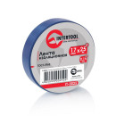 Стрічка ізоляційна 0.15ммx17ммx25м синя (упак 10 шт) INTERTOOL IT-0025