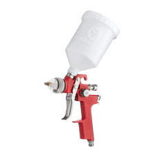 Пневматичний краскопульт INTERTOOL PT-0104 HVLP, форсунка 1.4мм, верхній пластиковий бачок 600мл.,