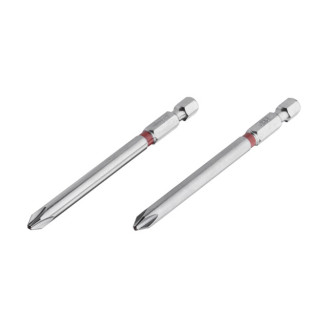 Комплект насадок викруткових  PH2 1/4"*90мм, S2, уп. 2шт., STORM INTERTOOL VT-0224