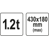 Дровокол ножний YATO YT-79943 до заготовки l=430 мм