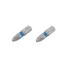 Комплект насадок викруткових  PZ2 1/4"*25мм, S2, уп. 2шт., INTERTOOL VT-0221