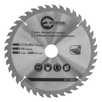 Диск пильний по дереву INTERTOOL CT-3023