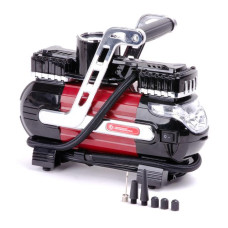 INTERTOOL AC-0003 автомобільний компресор 12 В. Два циліндри 30 мм