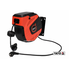 Подовжувач мережевий YATO YT-81220 на котушці 10 м, 3-жильний , макс. струм 10 А