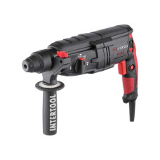 Перфоратор INTERTOOL WT-0170 1000 Вт, 3.2 Дж, 0-1300 об/хв, 0-5100 уд/хв, 3 режими