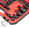 Набір INTERTOOL ET-8513 перехідників та подовжувачів ударних, 18 од., Cr-V/Cr-Mo, STORM