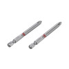 Комплект насадок викруткових  PH2 1/4"*70мм, S2, уп. 2шт., STORM INTERTOOL VT-0223
