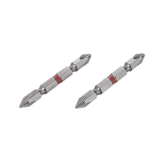 Комплект насадок викруткових  PH2/PH1 1/4"*60мм, S2, уп. 2од., STORM INTERTOOL VT-0230