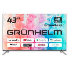 Телевізор 43, Google Android TV 11.0 - GRUNHELM 43UI700-GA11V T2 SMART TV, UHD, M8X, voice RC