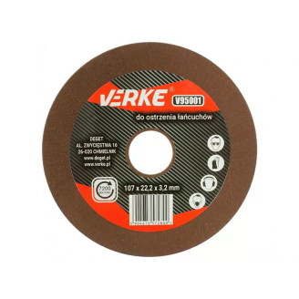 Диск для заточки ланцюгів VERKE V95001 107х22,2х3,2 мм