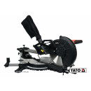 Пила торцьовальна з протяжкою YATO: P=1.8кВт,диск Ø=255/25.4(30.0мм, різ 90°-45°..
