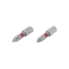 Комплект насадок викруткових PH1 1/4"*25мм, S2, уп. 2од., STORM INTERTOOL VT-0217