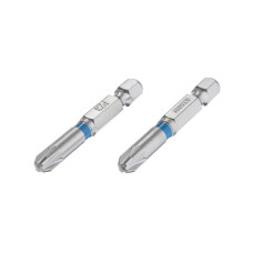 Комплект насадок викруткових  PZ3 1/4"*50мм, S2, уп. 2шт., STORM INTERTOOL VT-0216