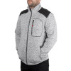 INTERTOOL SP-3112 Куртка в'язана SOFTSHELL сірого кольору з чорними вставками, розмір M