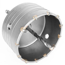Комплект INTERTOOL SD-7105: свердло корончасте по бетону 105 мм + перехідник SDS Plus 100мм