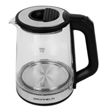 Електрочайник скляний Grunhelm EKG-2313 2,0 л 1500 Вт чорний